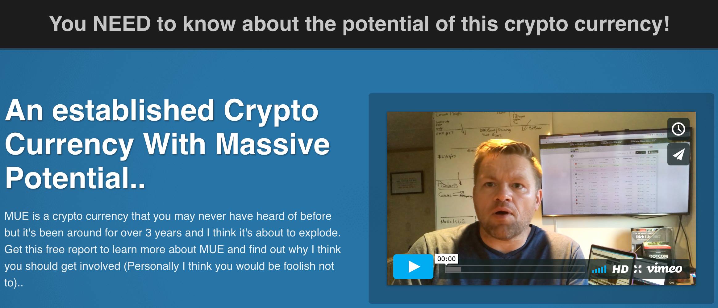 MUE. Into Bitcoin and Crypto Currencies? Check this out.