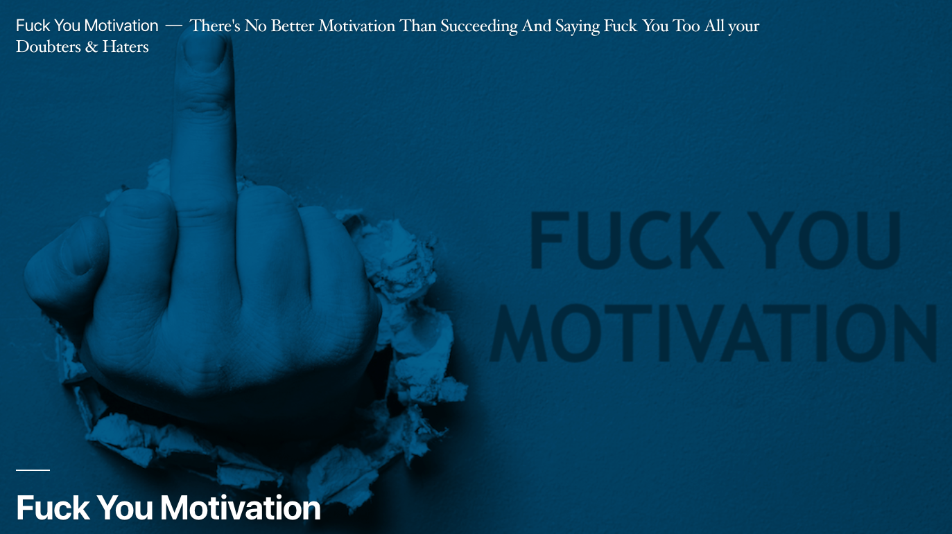 People are motivated by different things People are motivated by different things